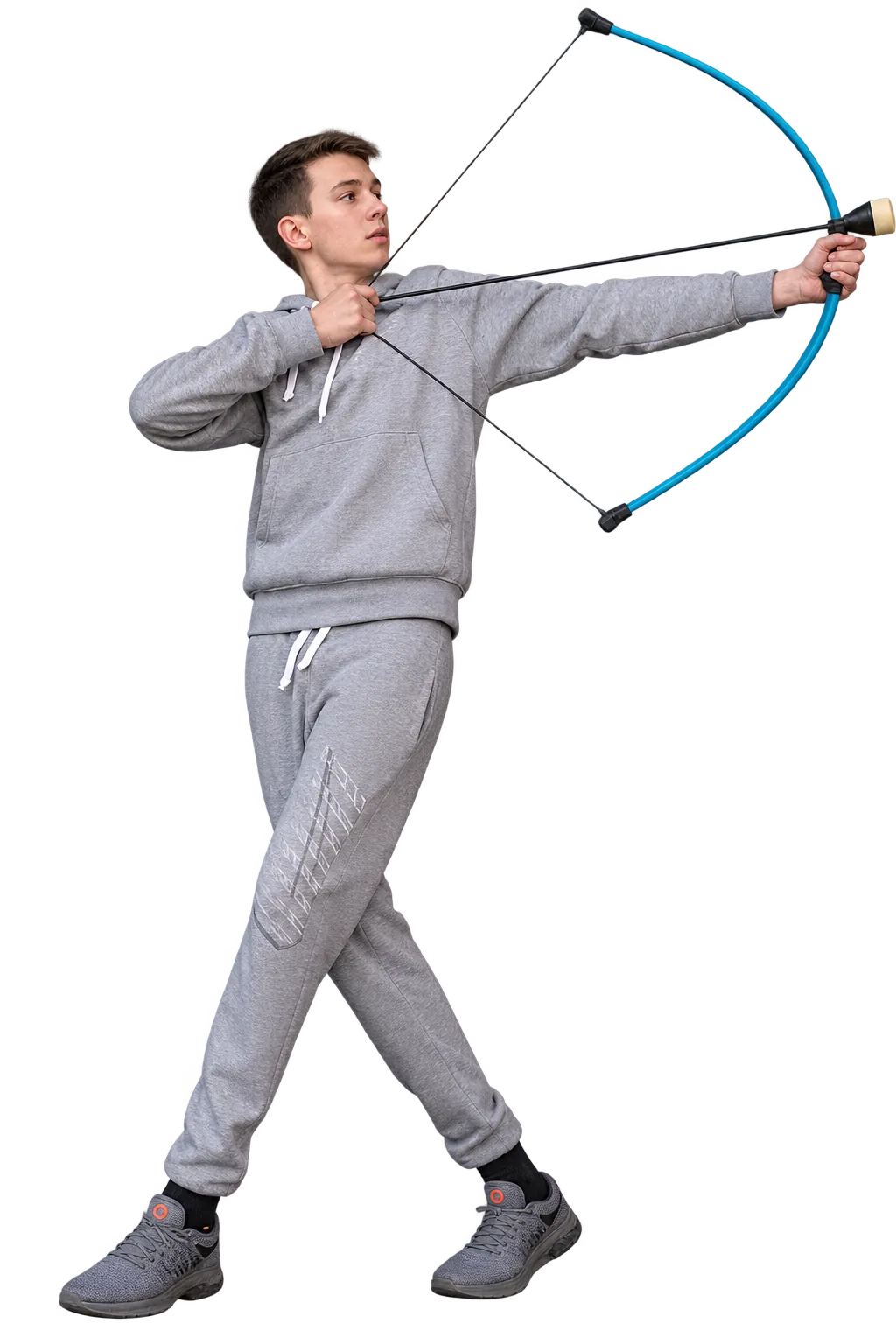 Speler richt een boog tijdens Archery Tag